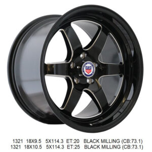 18" matte black aftermarket wheel UAE, Rim Dubai