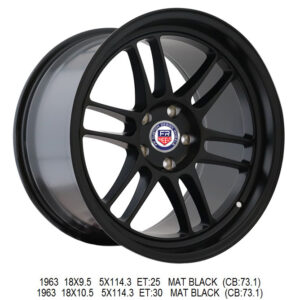 18″ matte black and gray aftermarket rims Abu Dhbai, Wheels Sharjah