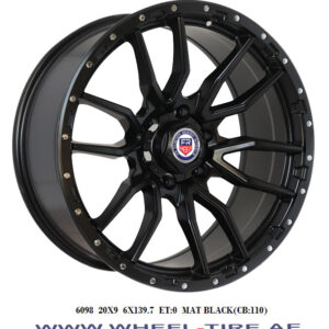 Matte Black 20" GMC Wheel UAE, Chevrolet Tahoe Wheel Sharjah, Patrol Rims Dubai, 4x4 Wheels Abu Dhabi