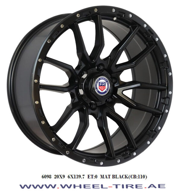 Matte Black 20" GMC Wheel UAE, Chevrolet Tahoe Wheel Sharjah, Patrol Rims Dubai, 4x4 Wheels Abu Dhabi