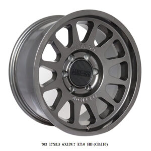 17" Method Wheels Matte Gray color for 4x4 and SUV trucks