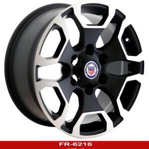 17 inch machined face black Toyota Tacoma wheel