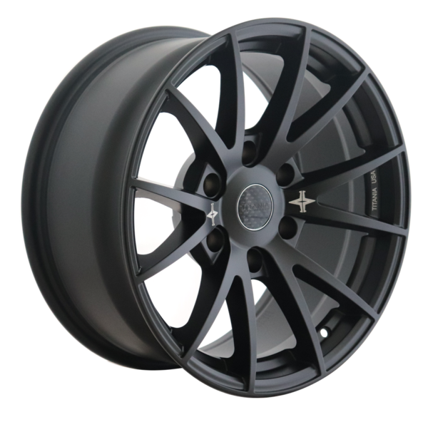 Titania FOX matte black SUV and 4x4 alloy rims