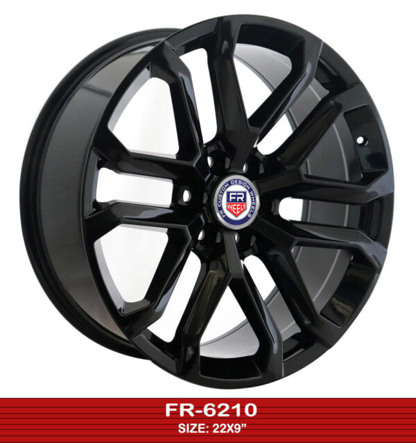 22 inch glossy black Chevrolet Tahoe alloy wheel