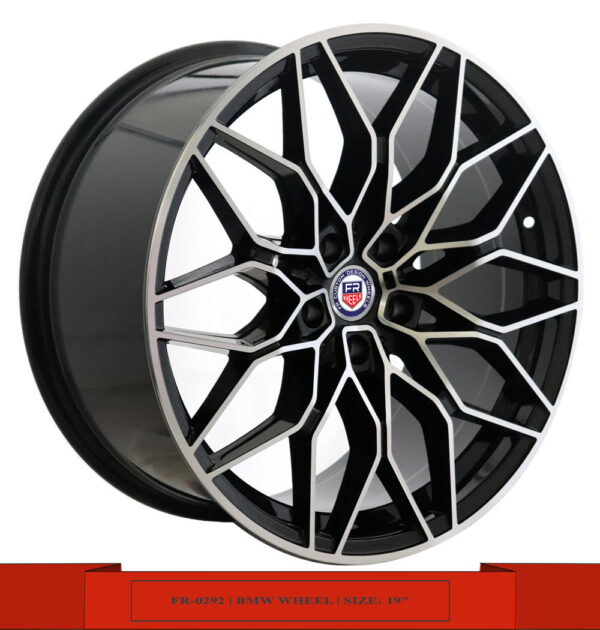 19 inch BMW machined face black wheels