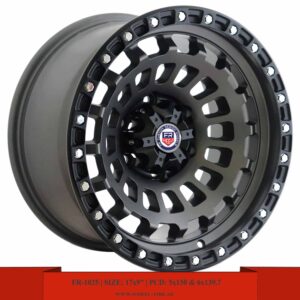17" matte black F150, VTC, Platinum, GMC, Sierra, Silverado, Hilux, FJ Cruiser, Prado, Land Cruiser 22+ and Pajero alloy wheel