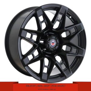 20" matte black Nissan Patrol, VTC, Platinum, Sierra, Silverado, Toyota Hilux, FJ Cruiser, Prado, Land Cruiser 22+ and Pajero alloy wheel