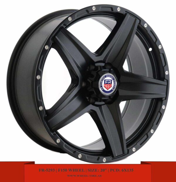 20" black Ford F150 alloy wheel