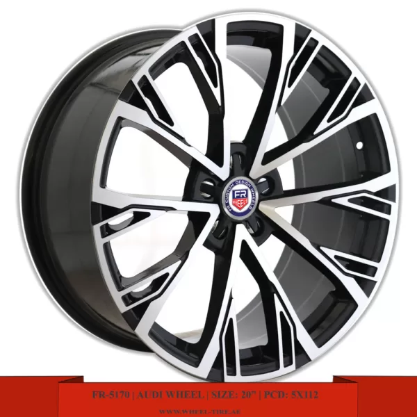 19" & 20" machined-face black Audi alloy wheels