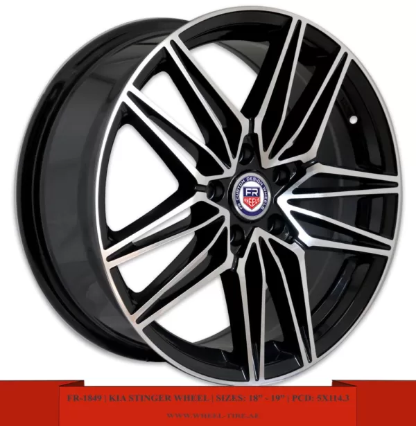18 & 19" matte black KIA Stinger alloy wheel