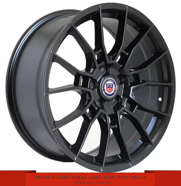 19 inch matte black TRD design Toyota Camry alloy wheel