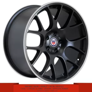19" matte black / polish lip alloy wheel for Mustang, Lancer, Avalon and Toyota Camry