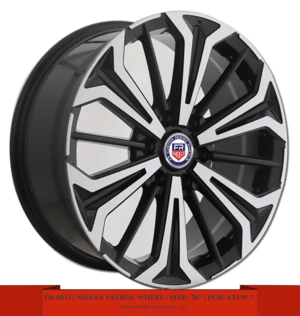 20 inch matte black Nissan Patrol Y62 alloy wheel