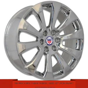 22 inch silver polished Chevrolet Tahoe alloy wheel