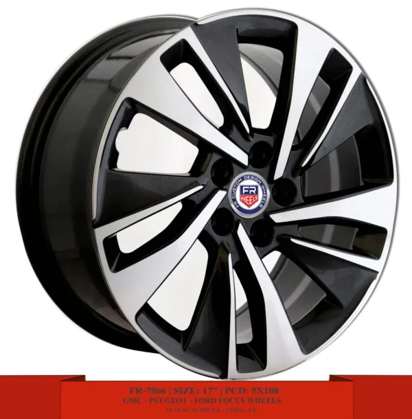 17 inch machined face gray Peugeot and Ford Focus alloy wheels