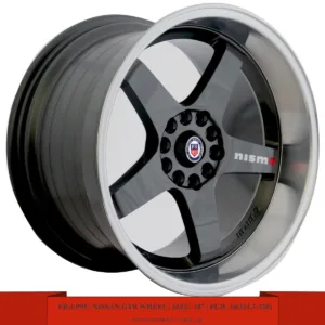 18" matte black and gunmetal with polish lips alloy wheels for Nissan GTR Sport cars