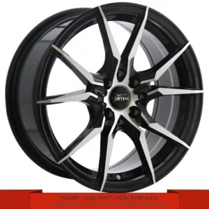 16" matte black alloy wheel for Hyundai Accent, KIA Rio, Picanto, Mazda 2, Toyota Yaris, and Nissan Sunny cars