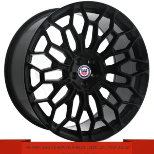 22" matte black alloy wheels for Range Rover Evoque and Range Rover Velar
