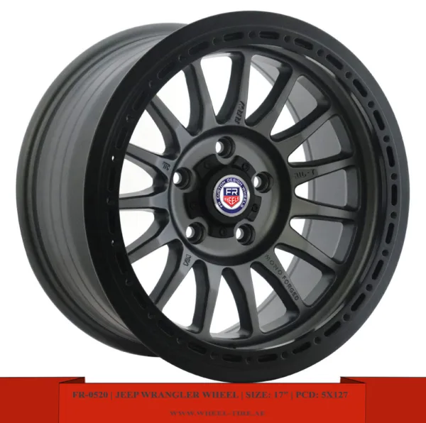 17" matte black alloy wheels for Land Cruiser, Tundra, Wrangler, Tacoma and Nissan VETC Y61