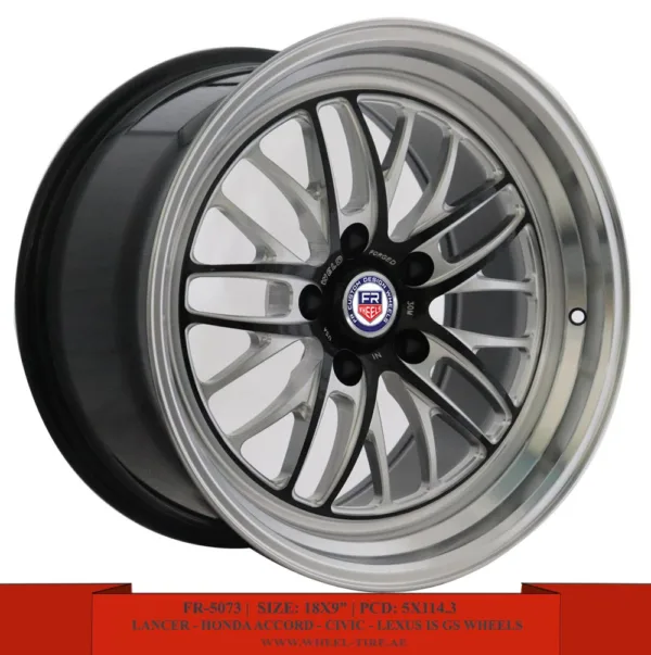 18" Silver Alloy Wheels for Lancer, Honda Accord, Civic and Lexus IS GS