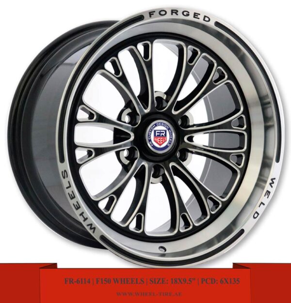 18" Polished black with milling alloy wheels for Ford F150 Trucks