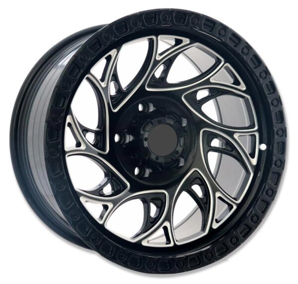 17" Black Milling Windows Design Alloy Wheels for Jeep Wrangler