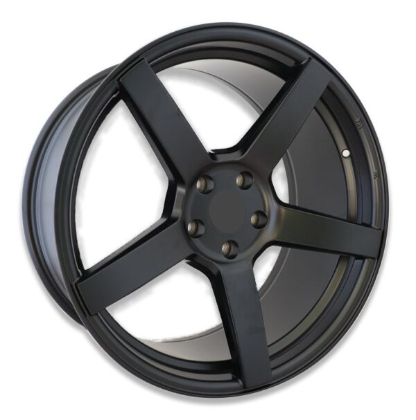 20" matte black or machined silver alloy wheels for Ford Mustang, Nissan GTR, Dodge Charger or Challenger - Image 2