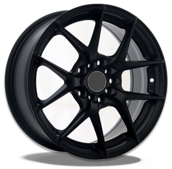 16" Matte black alloy wheels for Swift, Accent, Kia Rio, Mazda Mx-5, Mirage, Versa, Toyota Prius, Yaris