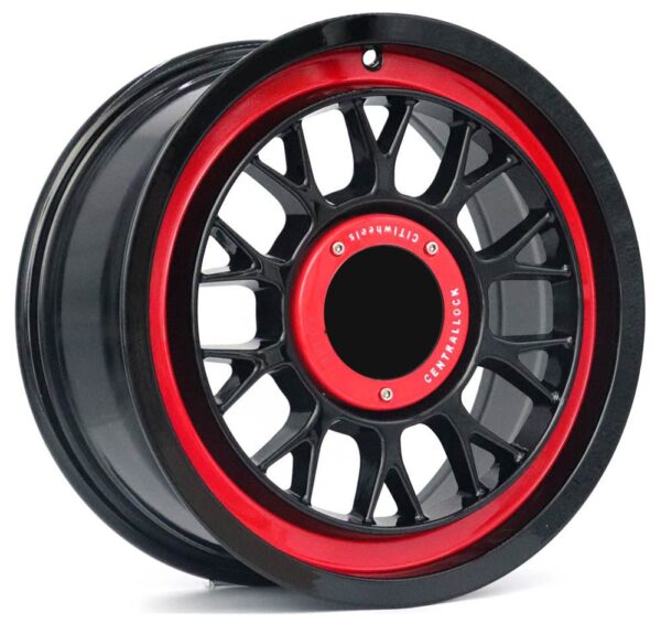 15 Inch matte black with red line alloy wheels for Toyota Corolla, Nissan Altima, Sentra, Honda Civic, Hyundai...