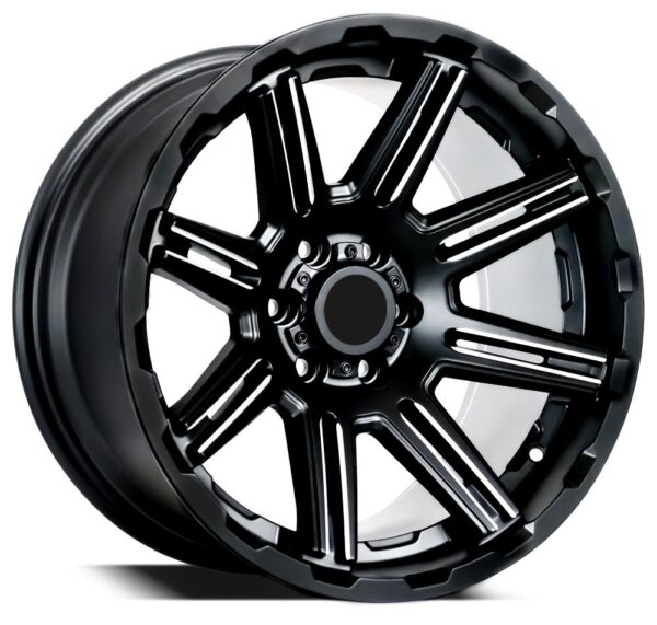 FR-1861 NISSAN XTERRA AND NAVARA 17" MATTE BLACK MILLED ALLOY WHEELS