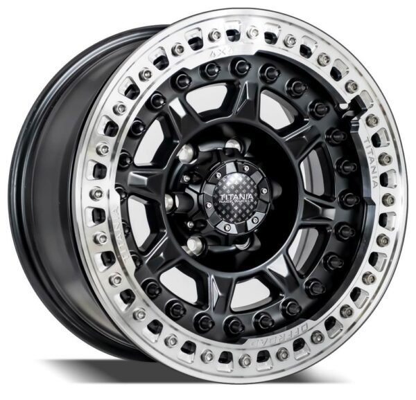 17" Titania Xtreme Beadlock alloy wheels for GMC Sierra, Silverado, Nissan VTC and FJ Cruise cars