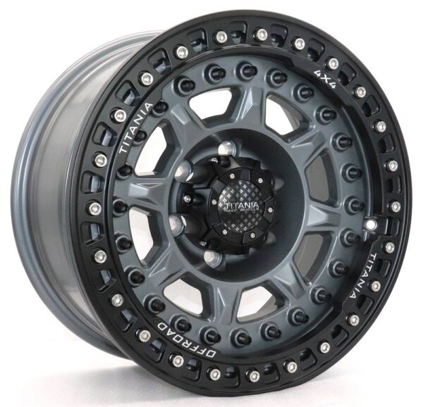 17" Titania Xtreme Beadlock alloy wheels for GMC Sierra, Silverado, Nissan VTC and FJ Cruise cars - Image 5