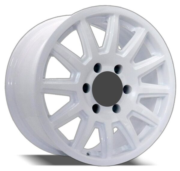 FR-1047 WHITE 17" ALLOY WHEELS FOR NISSAN PLATINUM, ESCALADE, SIERRA, TAHOE AND SILVERADO