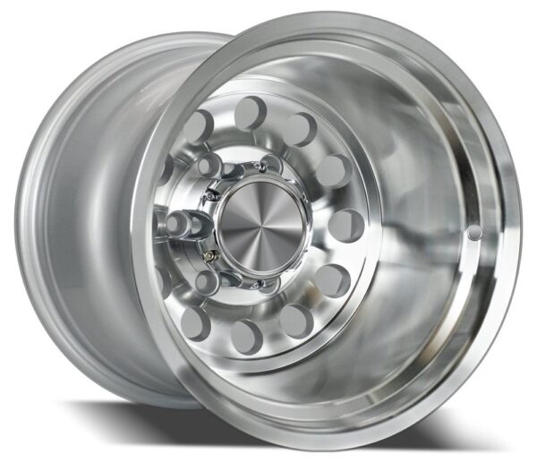 FR-1495 MACHINED SILVER FINISN 15" ALLOY WHEELS FOR 6-LUG CARS