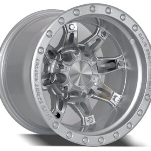 FR-D8904 MACHINED SILVER 15" ALLOY WHEELS FOR ALL CARS WITH 6 LUG WHEELS