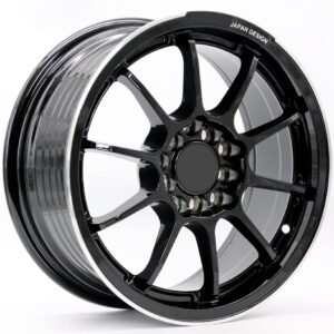 FR-941 Corolla, Camry, Sentra And Altima 15-inch Black Milling Alloy Wheels
