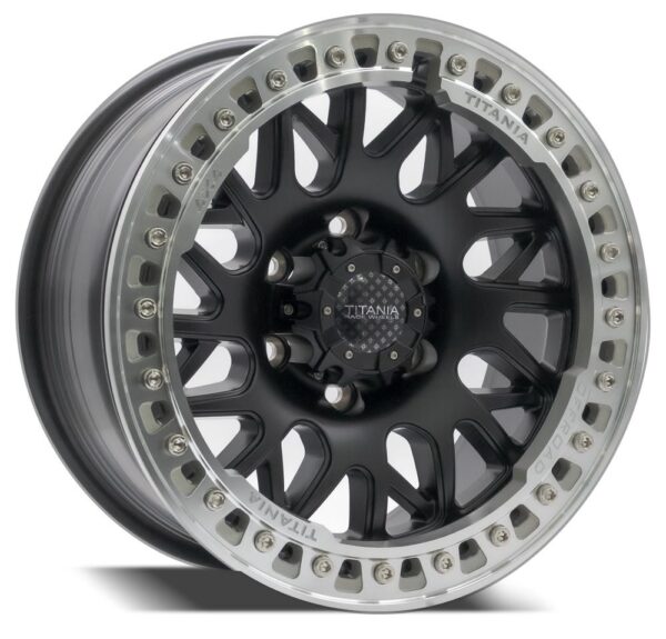 TITANIA BYD BEADLOCK 17 INCH MACHINED SILVER WHEELS FOR VTC, PAJERO, FJ, PRADO CARS... - Image 3