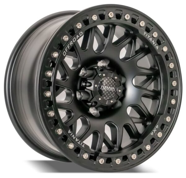 TITANIA BYD BEADLOCK 17 INCH MACHINED SILVER WHEELS FOR VTC, PAJERO, FJ, PRADO CARS... - Image 2