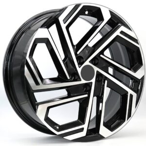 FR-FBX345 MACHINED FACE BLACK 19" ALLOY WHEELS FOR HYUNDAI CARS