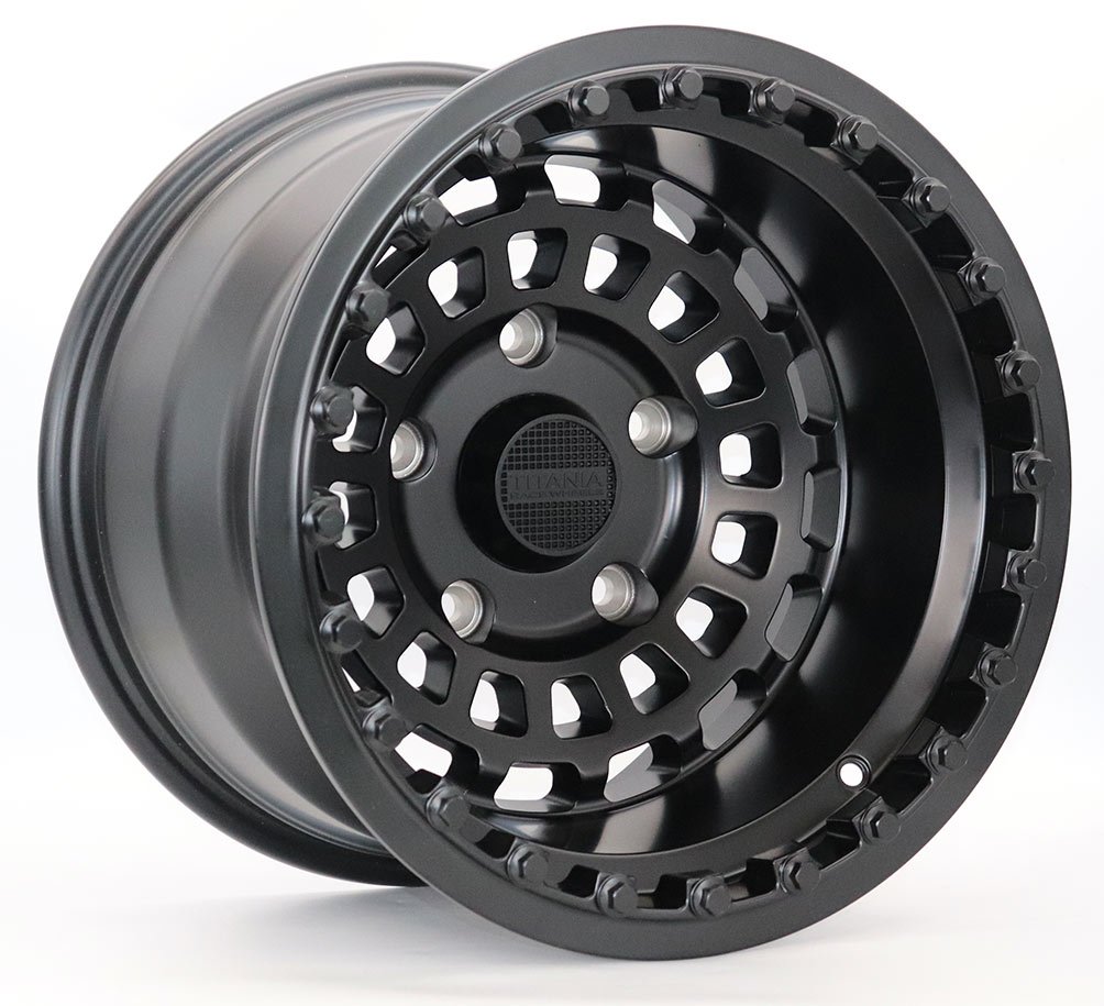FR-FFL2132 Black 16" Alloy Wheels for older Toyota Land Cruiser