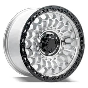 FR-FBX357 Machined Face Silver With Black Lip 17-Inch Alloy Wheels for Old Land Cruiser