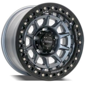 17" ORIGINAL TITANIA HRX BEADLOCK WHEELS FOR OLD TOYOTA LAND CRUISER AND TUNDRA