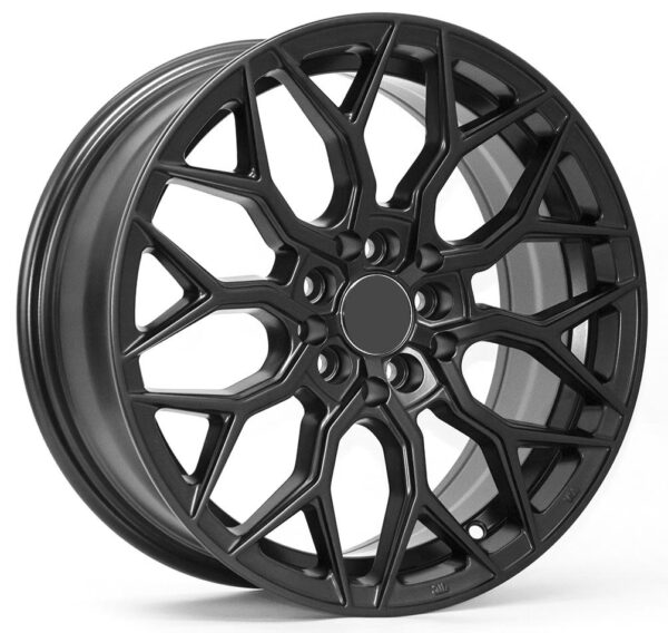 FR-JT080 Matte Gray & Black 16-Inch Alloy Wheels for Corolla, Camry, Altima and Sentra cars