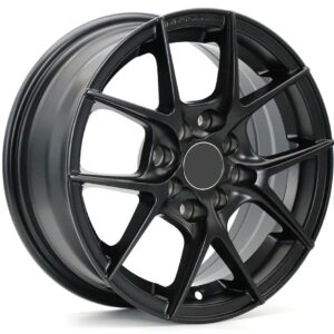FR-XH315 Matte Black 14-inch Alloy Wheels for Toyota Yaris, Nissan Tiida and Nissan Sunny