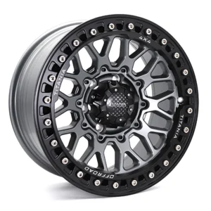 FR-FF2131 U4B 17-inch Beadlock Alloy Wheels for Toyota FJ Cruiser, Fortuner, Hilux, Lexus, Nissan Armada, and Ford Ranger