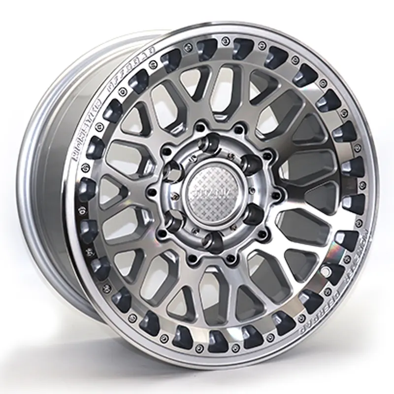 FR-FF2131 17-inch Beadlock Wheels for Toyota Land Cruiser, Prado, Hilux, Nissan Patrol, Navarra, Mitsubishi Pajero, and GMC Yukon - Image 3