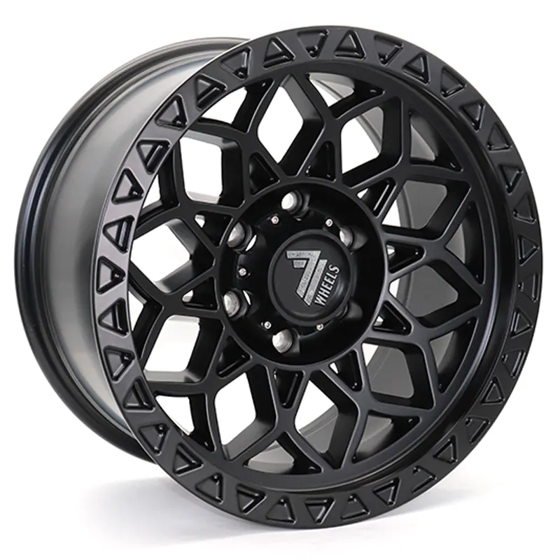 FR-G258 17-inch Alloy Wheels for Jeep Wrangler, Cherokee, Toyota Tacoma, Nissan Patrol, Chevrolet Silverado, and Ford Ranger