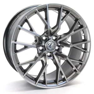 19-inch Dark Hyper Black Alloy Wheel – 5x114.3 PCD, ET32, CB60.1 | Multi-Spoke Performance Rim