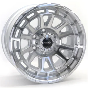 Titania Race Wheels 17-inch Off-Road Alloy Wheel | 6x139.7 PCD | ET12 Offset | 106.1mm Center Bore | Machined Silver