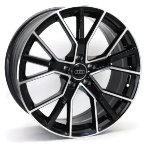 19-inch Audi Style Alloy Wheel | 5x112 ET35 CB66.6 | Matte Black Machined Face Performance Wheel